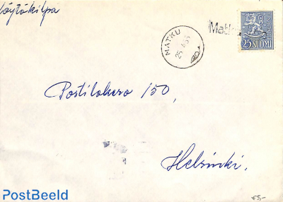 Letter from MATKU to Helsinki