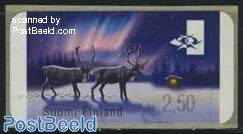 Reindeer automat stamp 1v (value may vary)