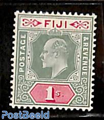 1sh, WM Crown-CA, Stamp out of set