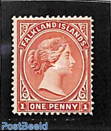1p,. Carminebrown, Stamp out of set