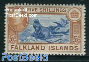 5Sh, Orangebrown/Indigo, Stamp out of set