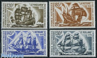 Stamp 1973, French Antarctic Territory Ships 4v, 1973 - Collecting ...