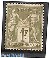 1F, Type I, Stamp out of set