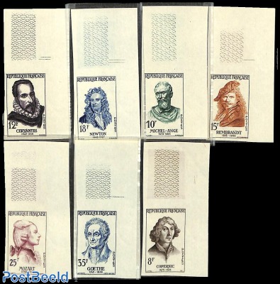 Famous persons 7v, imperforated