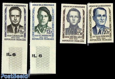 Resistance fighters 4v, imperforated