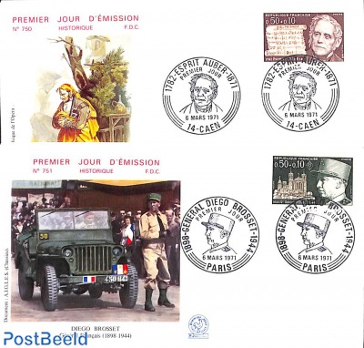 Famous persons 2v, FDC