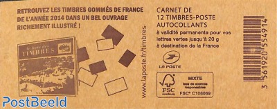 Le livre des timbres, Booklet with 12x vert s-a