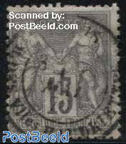15c, Type II, Stamp out of set