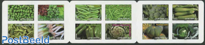 Green vegetables 12v s-a in booklet