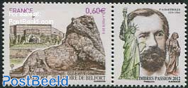 F.A. Bartholdi 1v+tab, Le Lion de Belfort