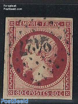 80c Carmine, used