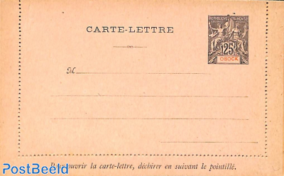 Obock, Card Letter 25c