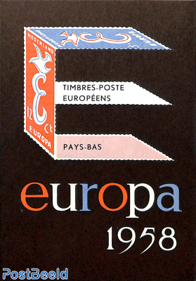 Original Dutch promotional folder from 1958, Europa, french language