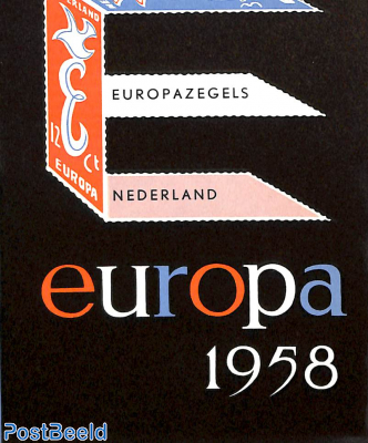 Original Dutch promotional folder from 1958, Europa, Dutch language