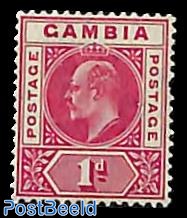 1d carmine, WM mult-crown CA, Stamp out of set