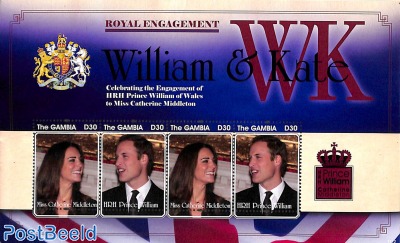 William & Kate royal engagement m/s