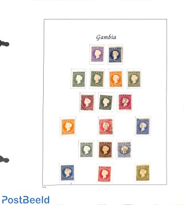 Lot Queen Victoria stamps Gambia */o