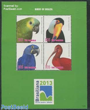 Brasiliana, birds 4v m/s