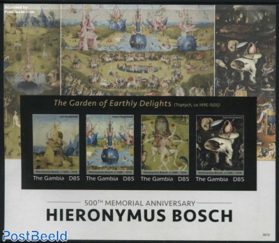 Hieronymus Bosch 4v m/s, imperforated