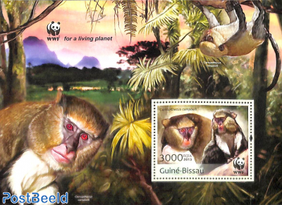 WWF, monkeys s/s