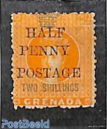 HALF PENNY POSTAGE overprint 1v