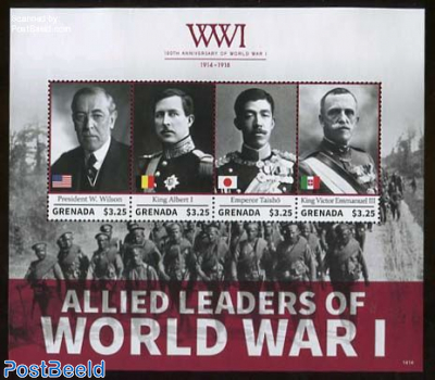 Allied leaders of World War I 4v m/s