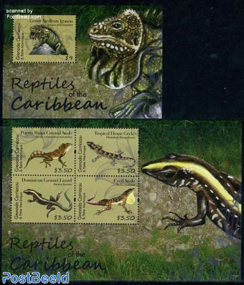 Reptiles of the Caribbean 2 s/s