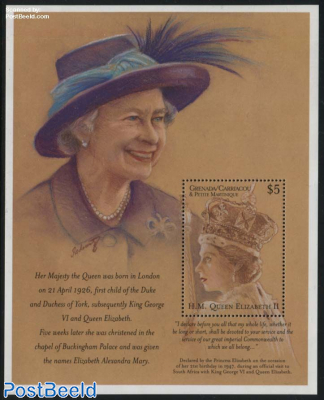 Elizabeth II 75th anniversary s/s