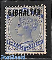 2.5p, Stamp out of set, without gum