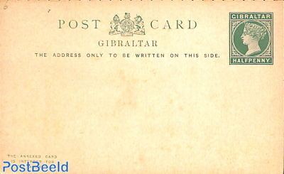 Reply Paid Postcard 1/2/1/2d
