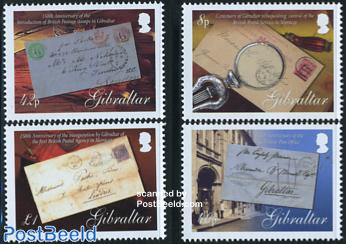 Postal history 4v