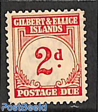 Postage due 2d, Stamp out of set