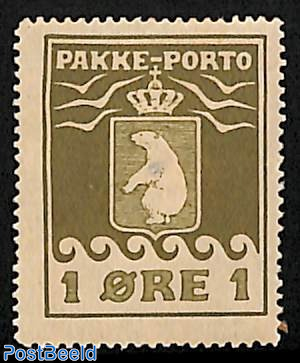 Pakke Porto 1o, Stamp out of set