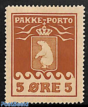 Pakke Porto 5o, Stamp out of set