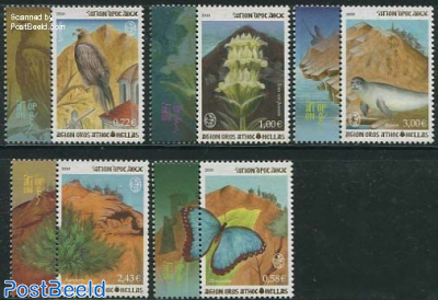 Local Stamps, Mount Athos 5v+tabs