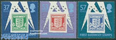 First stamp 50th anniversary 3v
