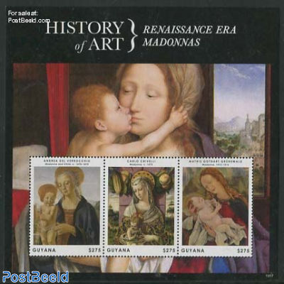 History of art 3v m/s, Renaissance era madonnas