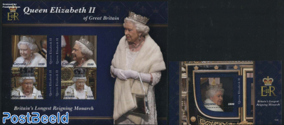 Queen Elizabeth Longest Reigning Monarch 2 s/s