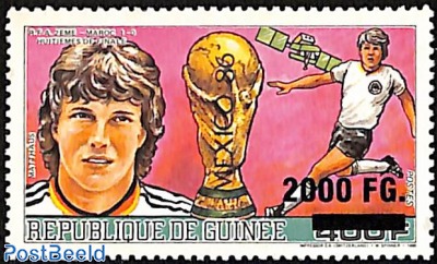 soccer world cup mexico 1986, overprint