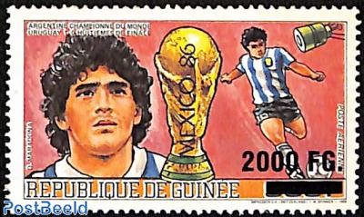 soccer world cup mexico 1986, overprint