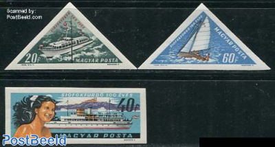 100 years Siofok 3v imperforated