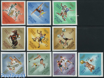 Olympic games Tokyo 10v imperforated