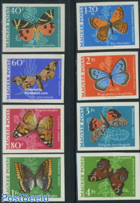 Butterflies 8v imperforated