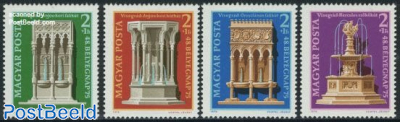 Stamp Day, Eur. monuments 4v