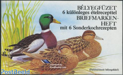 Duck overprints booklet