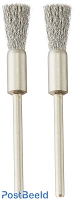 Stainless Steel Wire Brush ~ Brush Ø8mm (2pcs)
