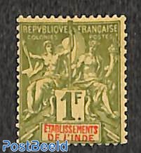 1Fr, Stamp out of set