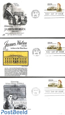 James Hoban 3 diff. covers