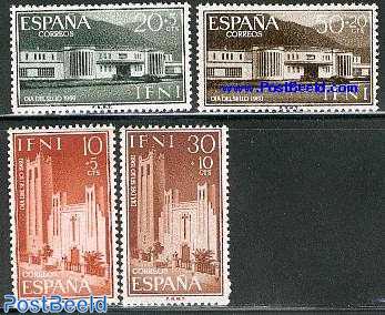 Stamp Day, architecture 4v