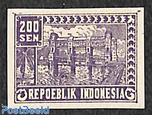 Java, 200s, imperforated, Stamp out of set